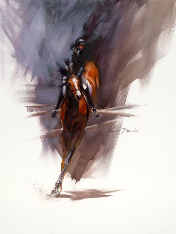 Bay Horse Jumper Art Print