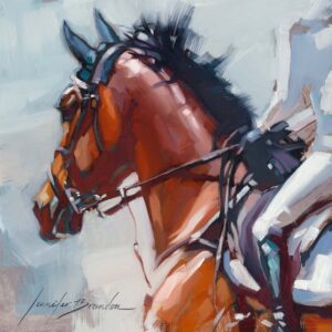 Bay Horse Hunter Art Print