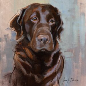 Chocolate Labrador Retriever Art Print