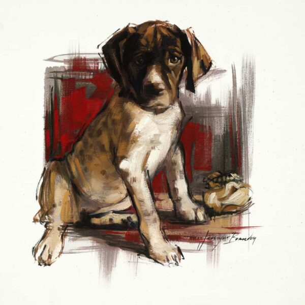 German Shorthair Pointer Puppy Art Print