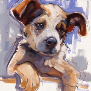 Blue Heeler Puppy Art Print