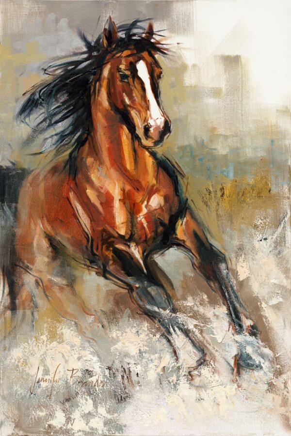 Bay Horse Art Print