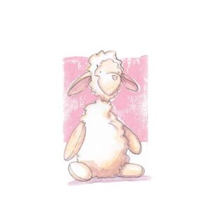 Nursery Lamb Illustration Art Print