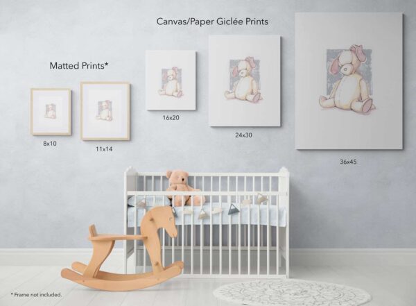 Nursery Prints Size Chart