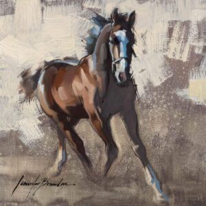 Young Horse Running Art Print