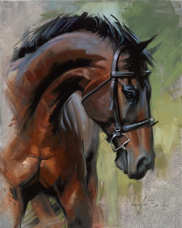 Bay Horse Art Print