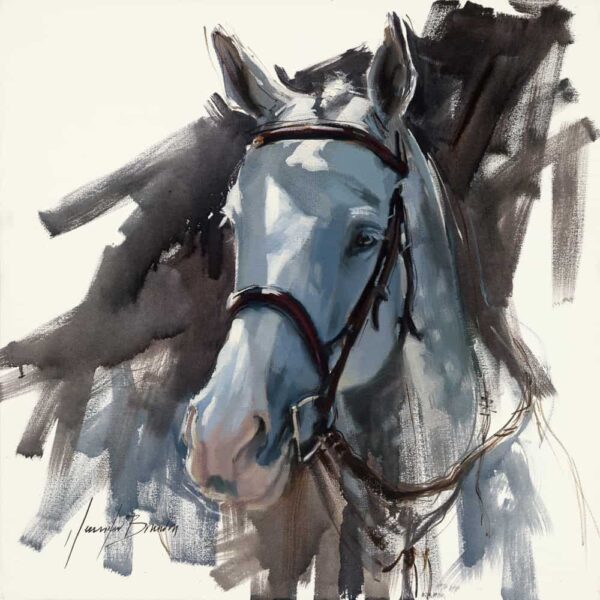 Dapple Gray Horse Art Print