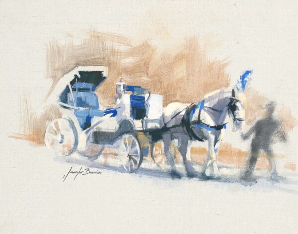 New York City Horse and Carriage Art Print